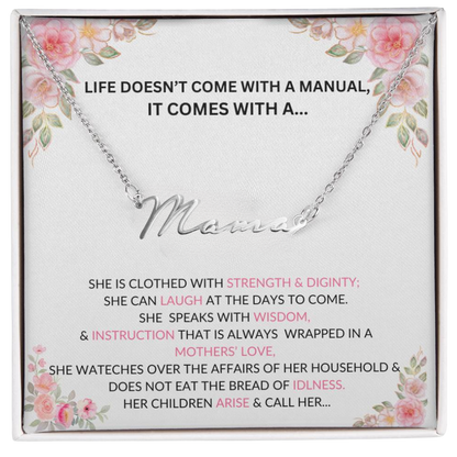 TELL YOUR MAMA HOW MUCH YOU LOVE AND APPRICIATE HER THIS MOTHERS DAY WITH THIS BEAUTIFUL NAME NECKLACE, NEW MOM GIFT, WIFE, GRANDMOTHER'S GIFT, BONUS MOM,