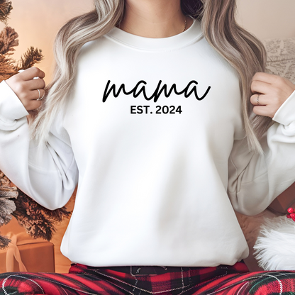 PERSONALIZED Mama Sweatshirt With Kids Names On Sleeve