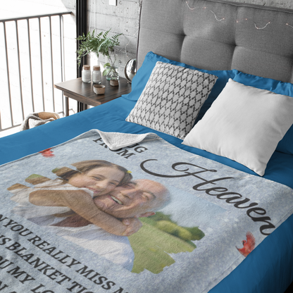 Personalized Memorial Blanket, Remembrance Gift, In Memory Of Photo