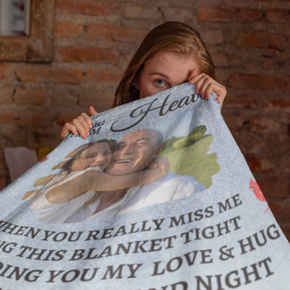 Personalized Memorial Blanket, Remembrance Gift, In Memory Of Photo