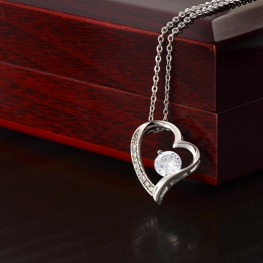 [ALMOST SOLD OUT] To My Beautiful Daughter " Always Keep Me in Your Heart " LOVE MOM / THE FOREVER LOVE NECKLACE