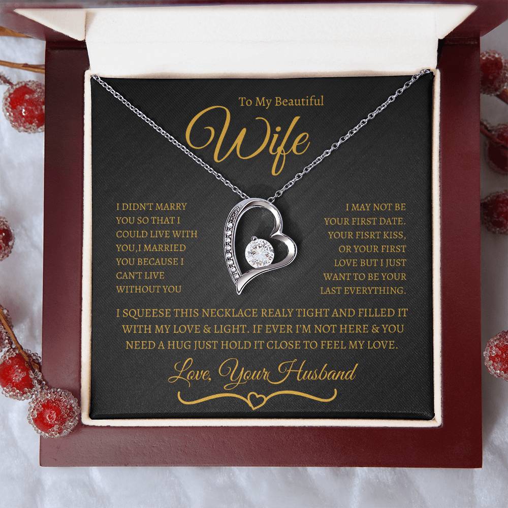 BEAUTIFUL  AND ELEGANT FOREVER LOVE NECKLACE FOR WIFE, SOULMATE, SPOUSE!!