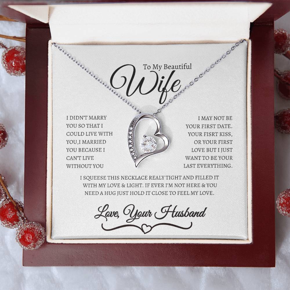 BEAUTIFUL  AND ELEGANT FOREVER LOVE NECKLACE FOR WIFE, SOULMATE, SPOUSE!!