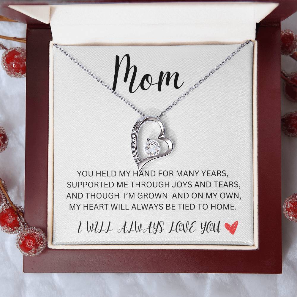 ELLEGANT FOREVER LOVE NECKLACE FOR MOM, STEPPED UP MOM, ADOPTED MOM, JUST IN TIME FOR MOTHERS DAY!!