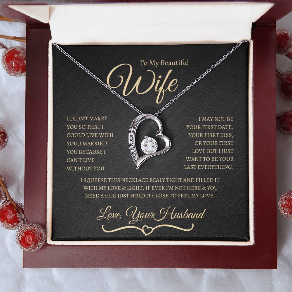 BEAUTIFUL AND ELEGANT FOREVER LOVE NECKLACE FOR WIFE, SOULMATE, SPOUSE!!