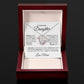 [ALMOST SOLD OUT] To My Beautiful Daughter " Always Keep Me in Your Heart " LOVE MOM / THE FOREVER LOVE NECKLACE