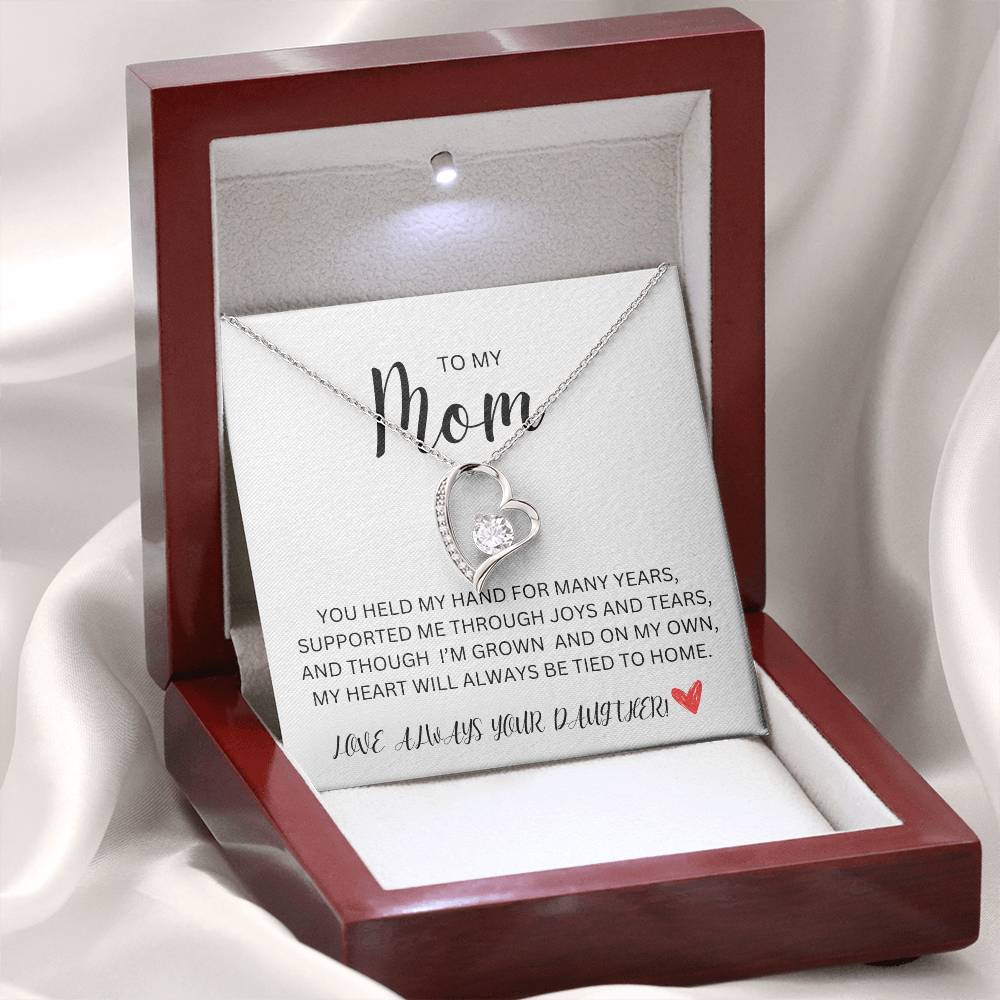 ELLEGANT FOREVER LOVE NECKLACE FOR MOM, STEPPED UP MOM, ADOPTED MOM, JUST IN TIME FOR MOTHERS DAY!!