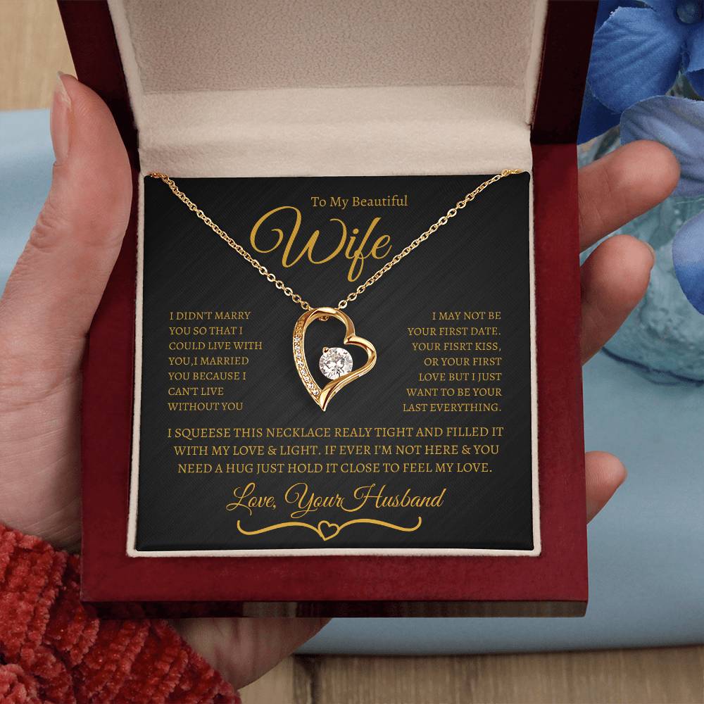 BEAUTIFUL  AND ELEGANT FOREVER LOVE NECKLACE FOR WIFE, SOULMATE, SPOUSE!!