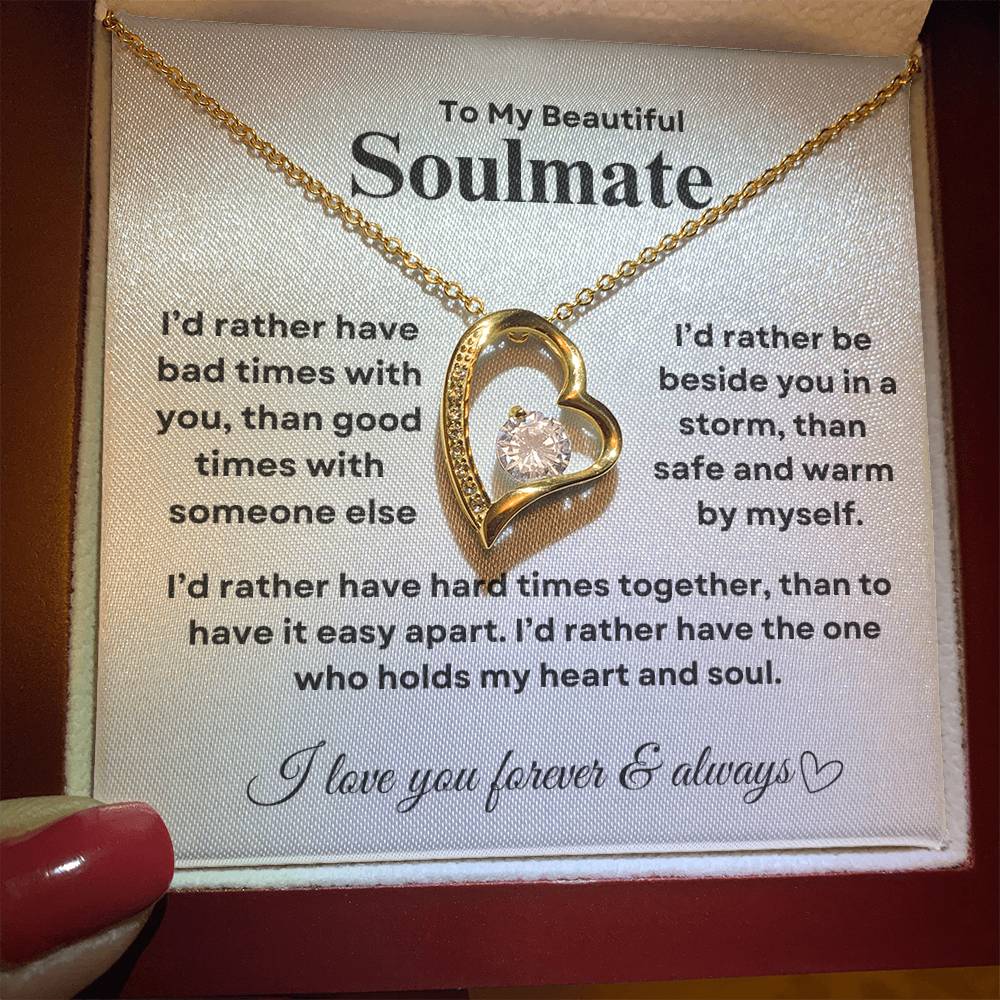 Beautiful forever love necklace