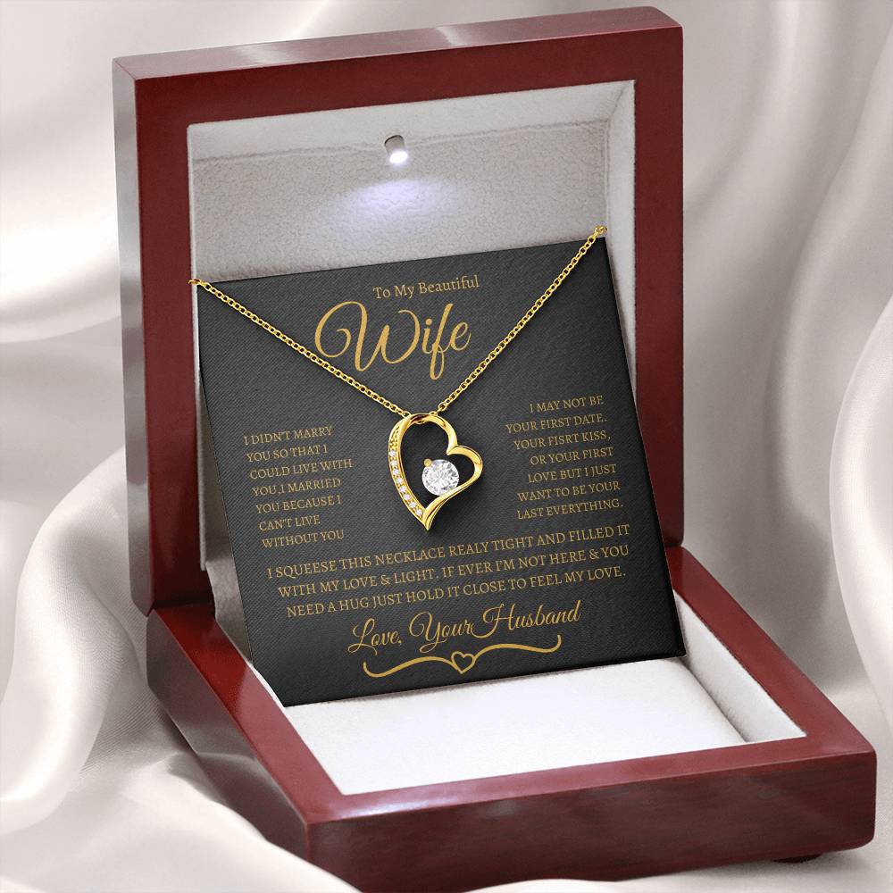 BEAUTIFUL  AND ELEGANT FOREVER LOVE NECKLACE FOR WIFE, SOULMATE, SPOUSE!!