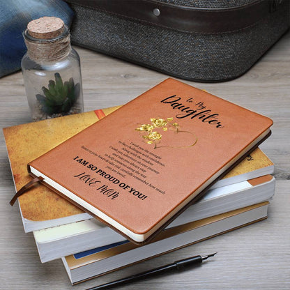 BEAUTIFUL ELEGANT VEGAN LEATHER JOURNAL THAT SAYS IT ALL FOR YOUR GRADUATES, GRADUATION, DAUGTHER   AND SON LEAVEING SCHOOL