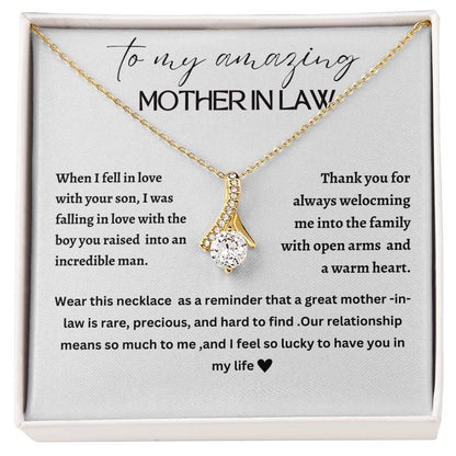Beautiful Alluring necklace for mother-in-law, mother of the groom, future mother-in-law