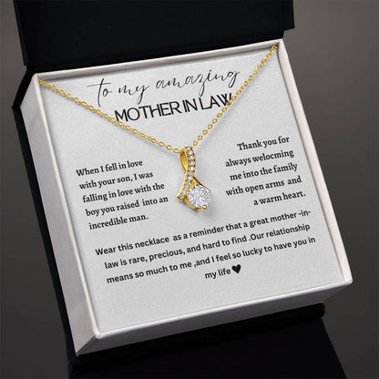 Beautiful Alluring necklace for mother-in-law, mother of the groom, future mother-in-law