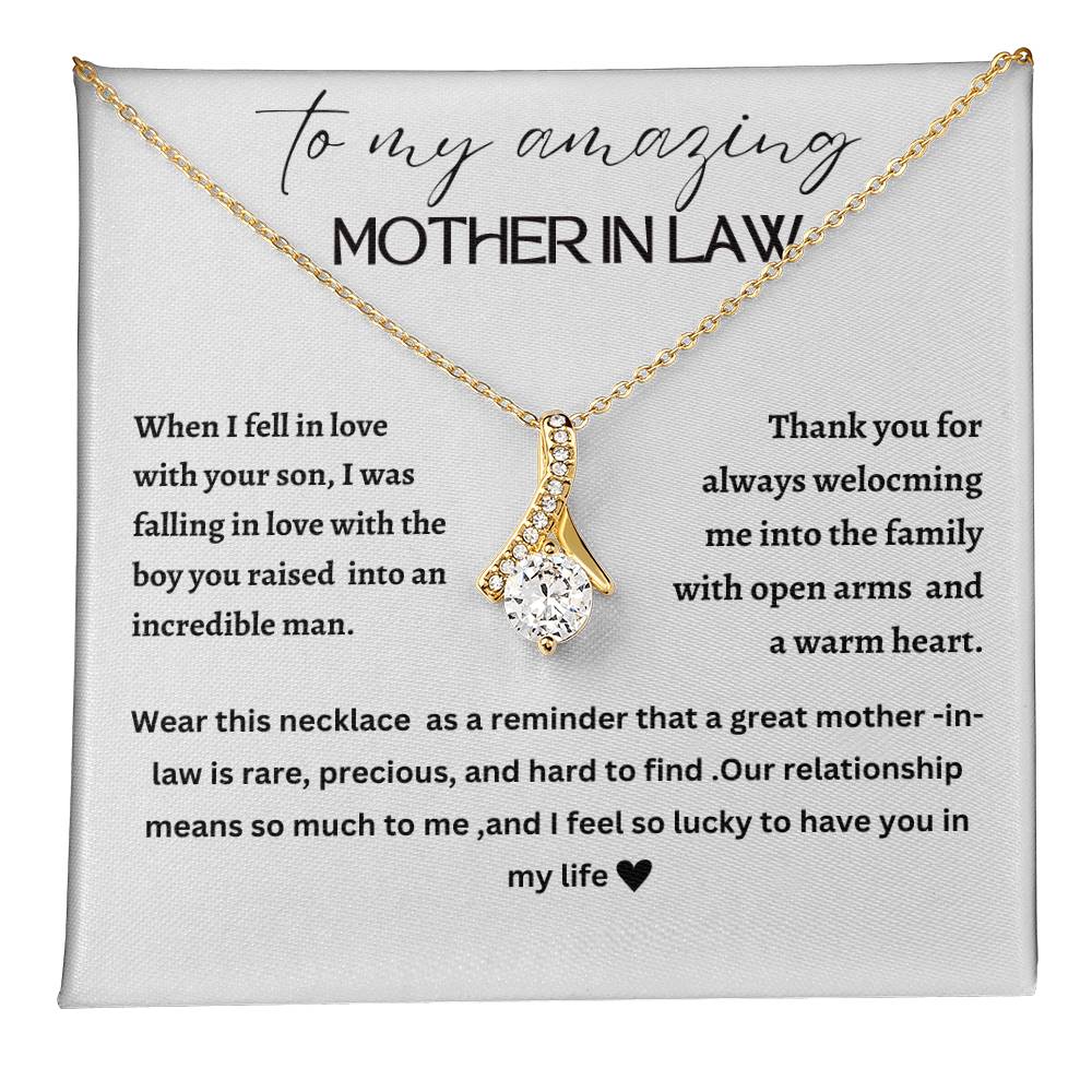 Beautiful Alluring necklace for mother-in-law, mother of the groom, future mother-in-law