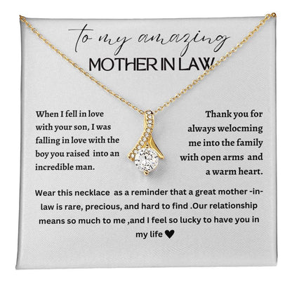 Beautiful Alluring necklace for mother-in-law, mother of the groom, future mother-in-law