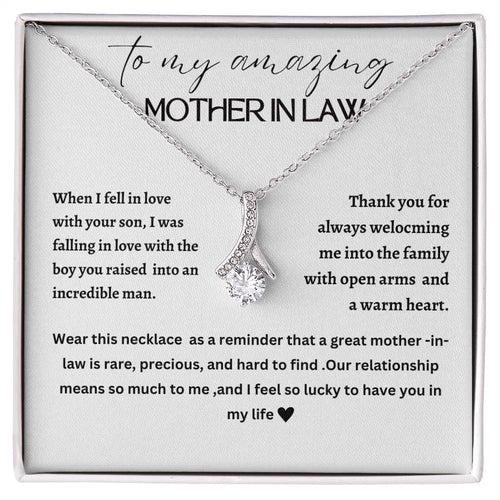 Beautiful Alluring necklace for mother-in-law, mother of the groom, future mother-in-law