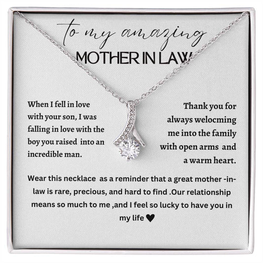 Beautiful Alluring necklace for mother-in-law, mother of the groom, future mother-in-law