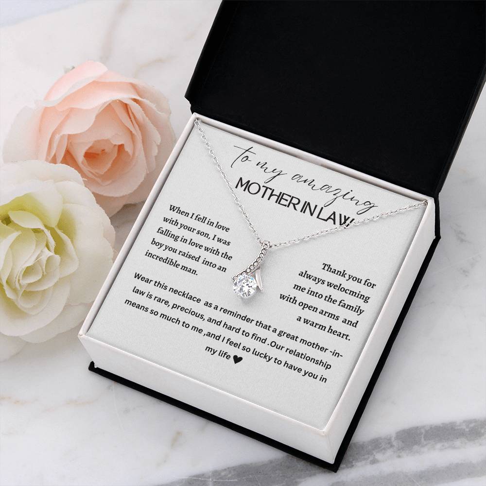 Beautiful Alluring necklace for mother-in-law, mother of the groom, future mother-in-law