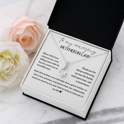 Beautiful Alluring necklace for mother-in-law, mother of the groom, future mother-in-law
