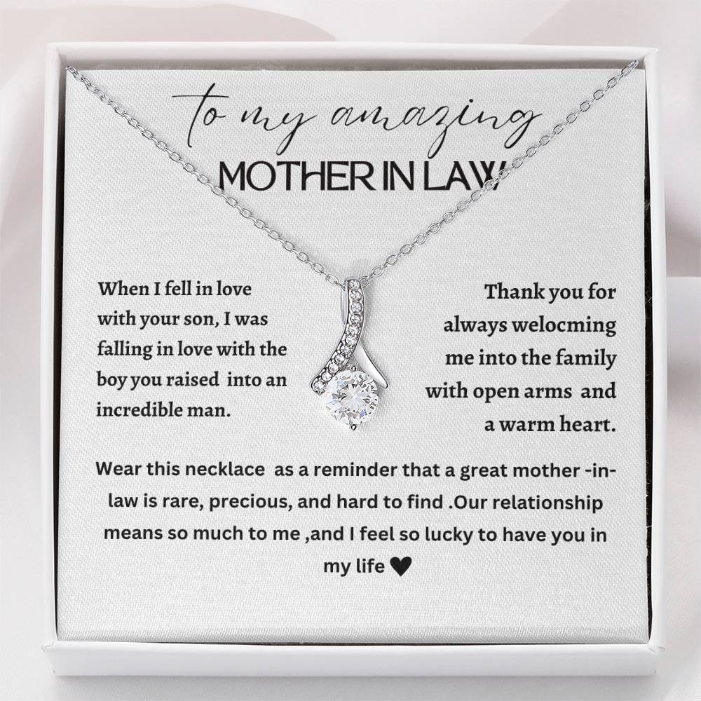 Beautiful Alluring necklace for mother-in-law, mother of the groom, future mother-in-law