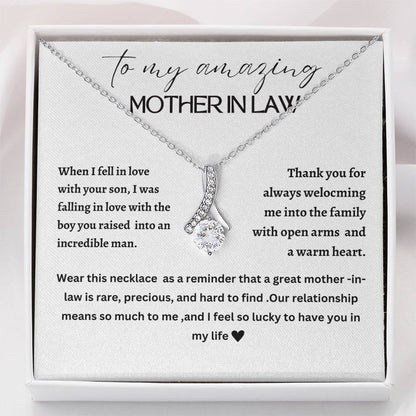 Beautiful Alluring necklace for mother-in-law, mother of the groom, future mother-in-law