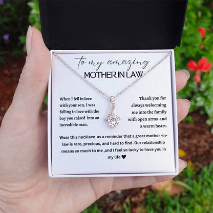 Beautiful Alluring necklace for mother-in-law, mother of the groom, future mother-in-law