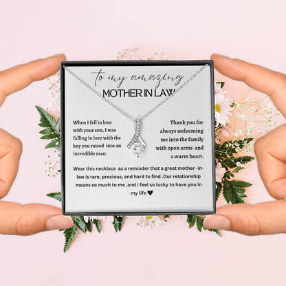 Beautiful Alluring necklace for mother-in-law, mother of the groom, future mother-in-law