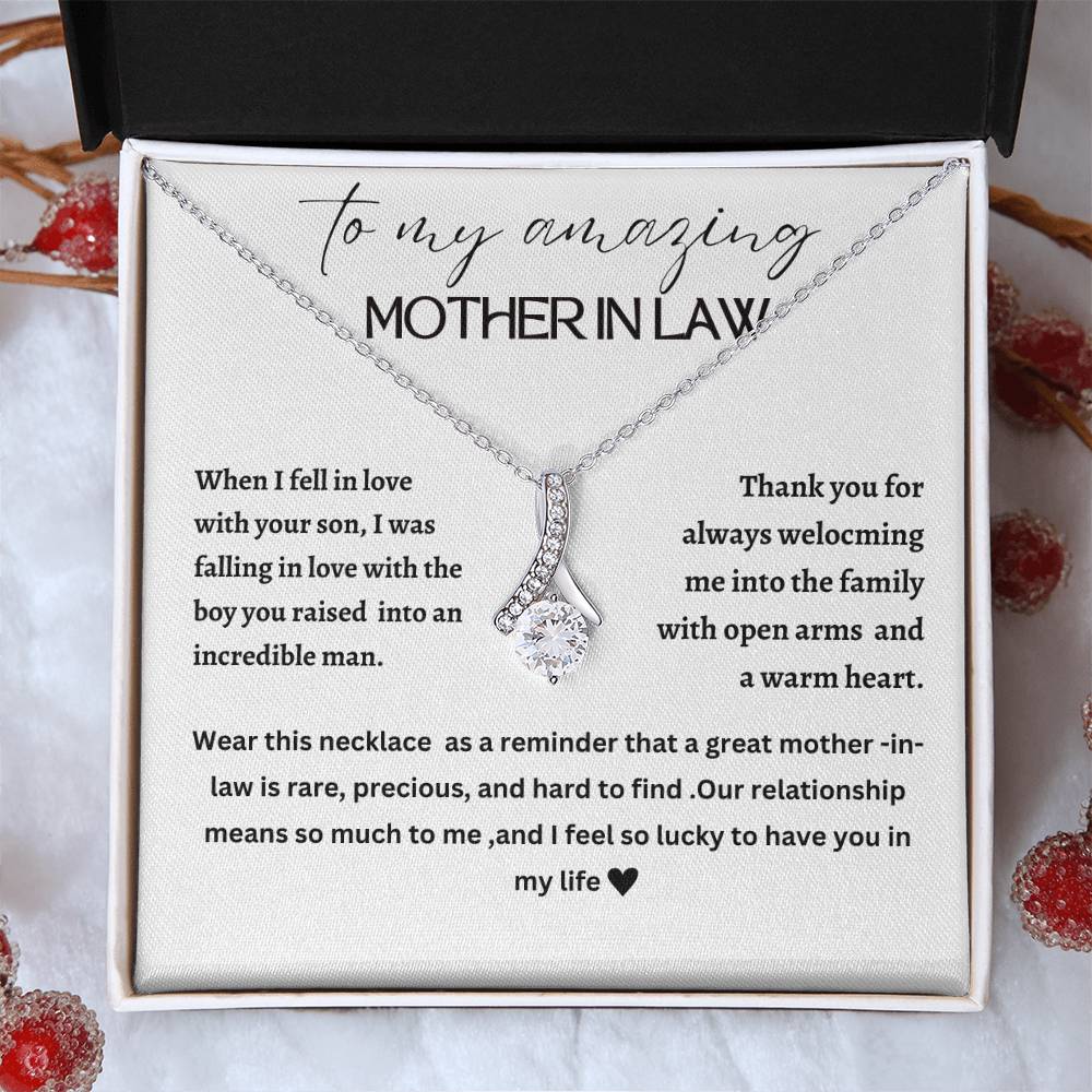 Beautiful Alluring necklace for mother-in-law, mother of the groom, future mother-in-law