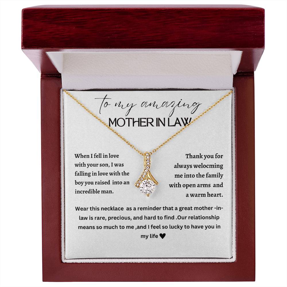 Beautiful Alluring necklace for mother-in-law, mother of the groom, future mother-in-law