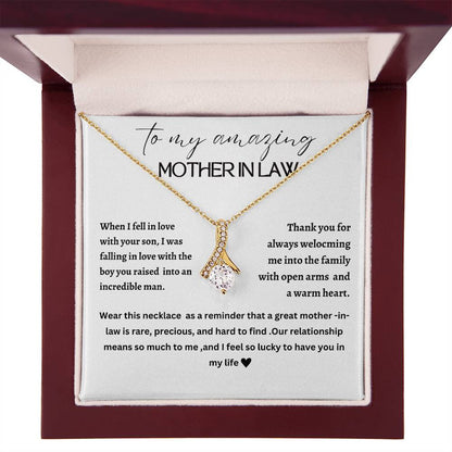 Beautiful Alluring necklace for mother-in-law, mother of the groom, future mother-in-law