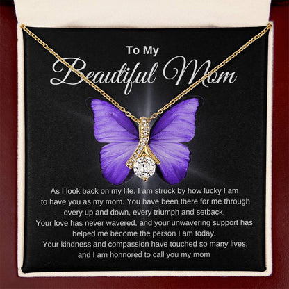 GIVE YOUR MOM THE GIFT OF ELLEGANCE AND BEAUTY THIS MOTHER'S DAY, BIRTHDAY, SPEACIAL OCCASION,. THIS ALLURING BEAUTY NECKLACE WILL SAY IT ALL FOR YOU!!!