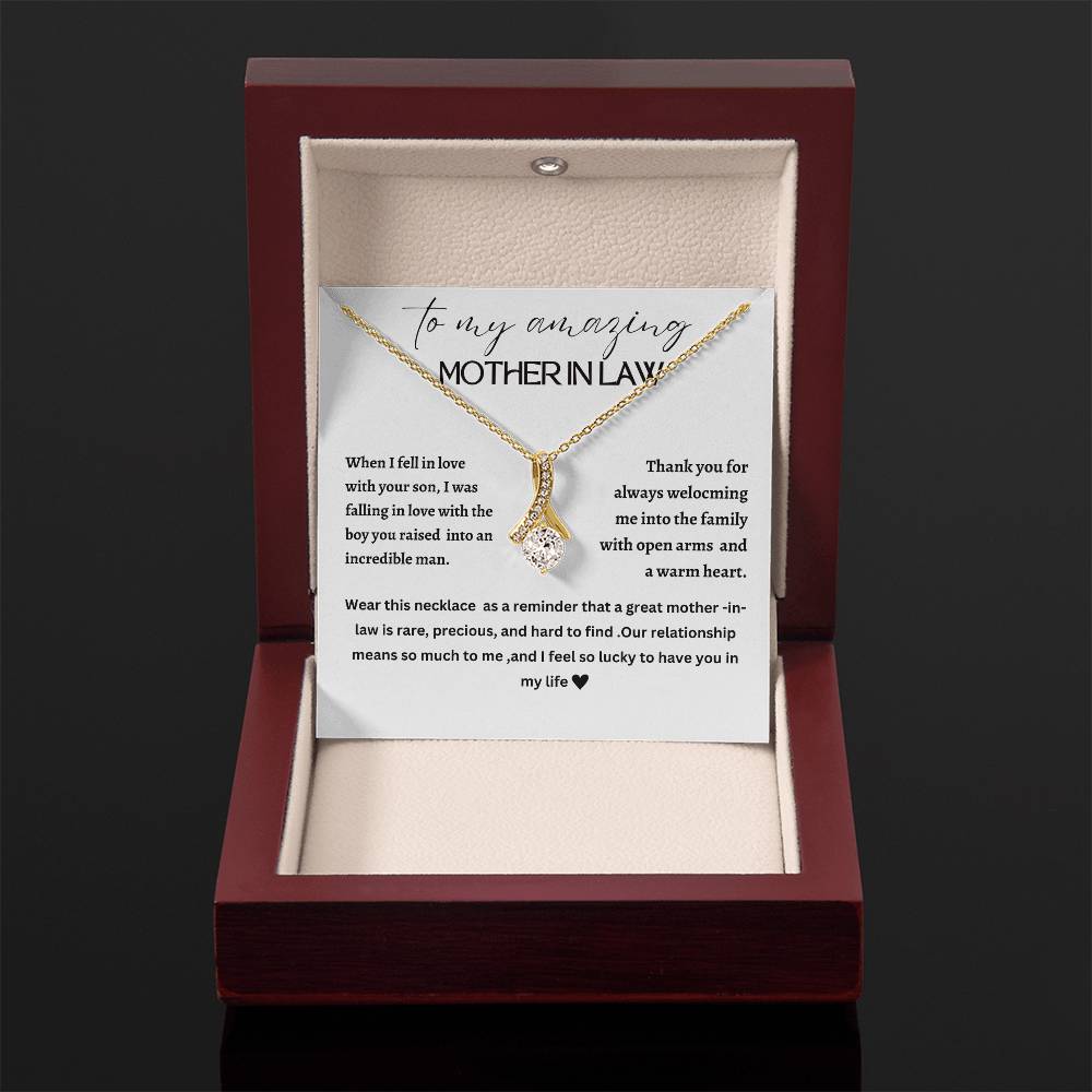 Beautiful Alluring necklace for mother-in-law, mother of the groom, future mother-in-law