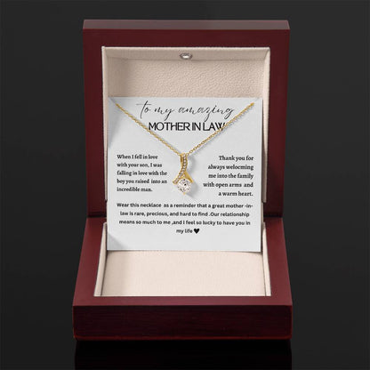 Beautiful Alluring necklace for mother-in-law, mother of the groom, future mother-in-law