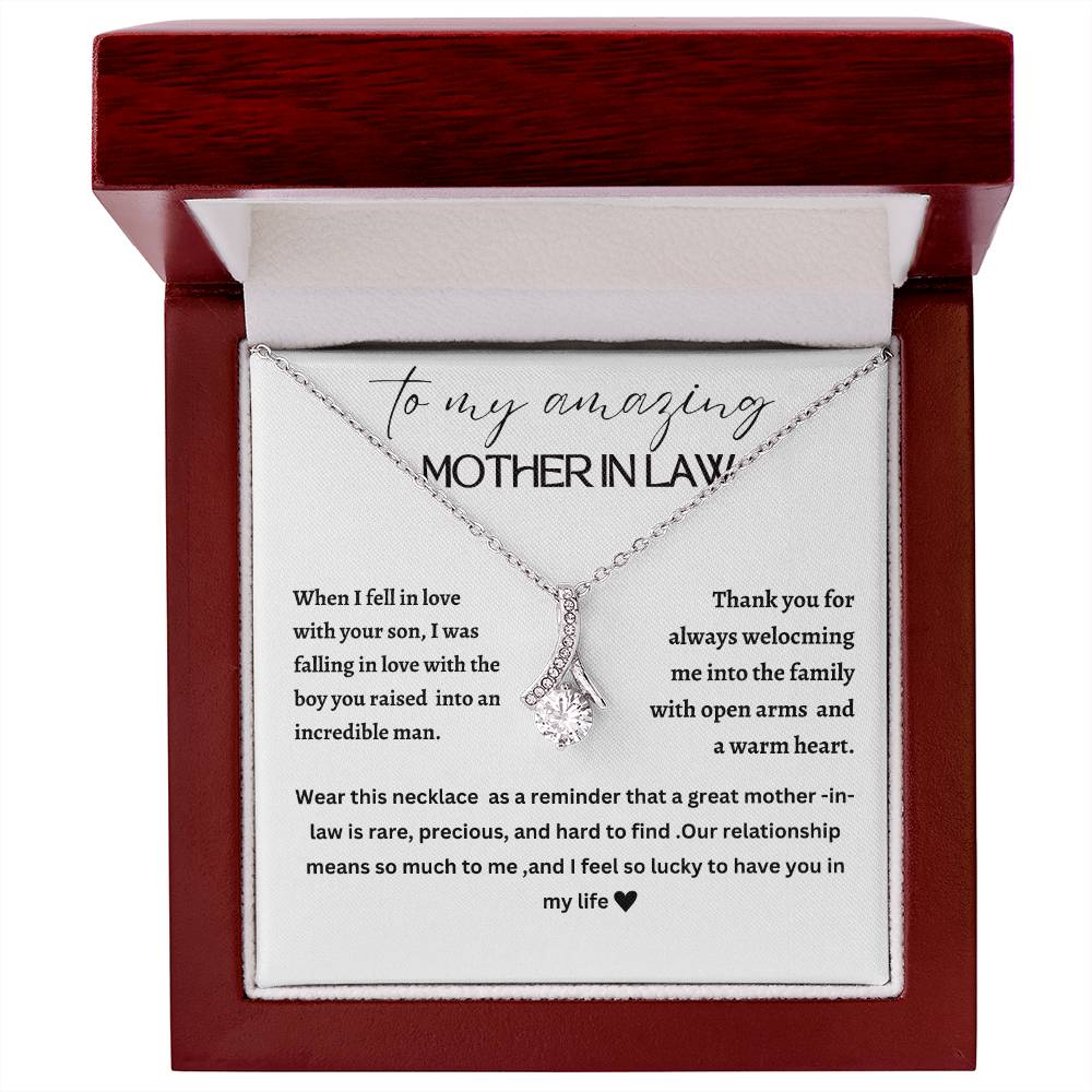 Beautiful Alluring necklace for mother-in-law, mother of the groom, future mother-in-law