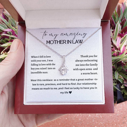 Beautiful Alluring necklace for mother-in-law, mother of the groom, future mother-in-law