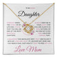 [ ALMOST SOLD OUT] To my precious daughter " know that I will always love you" A MOTHER'S LOVE IS NEVER ENDING. A beautiful LOVE KNOT NECLACE.