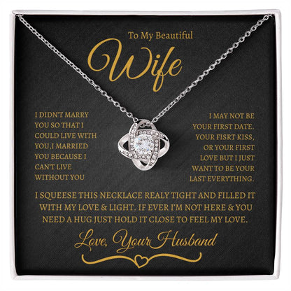 BEAUTIFUL  AND ELEGANT FOREVER LOVE NECKLACE FOR WIFE, SOULMATE, SPOUSE!!