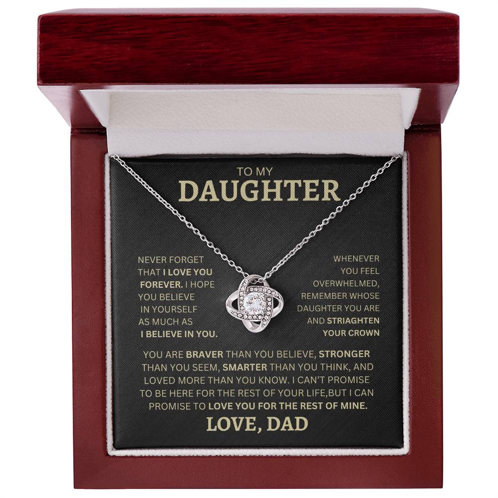 GIVE THE GIFT OF ELEGANCE WITH THIS BEAUTIFUL LOVE KNOT NECKLACE, EXCELLENT FOR GRADUATION, GOING OFF TO COLLAGE, BIRTHDAY, OR FOR ANY OCCASION!!