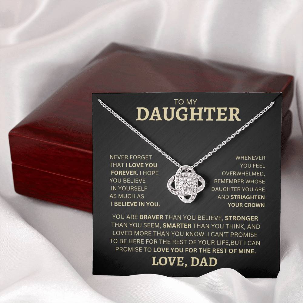 GIVE THE GIFT OF ELEGANCE WITH THIS BEAUTIFUL LOVE KNOT NECKLACE, EXCELLENT FOR GRADUATION, GOING OFF TO COLLAGE, BIRTHDAY, OR FOR ANY OCCASION!!