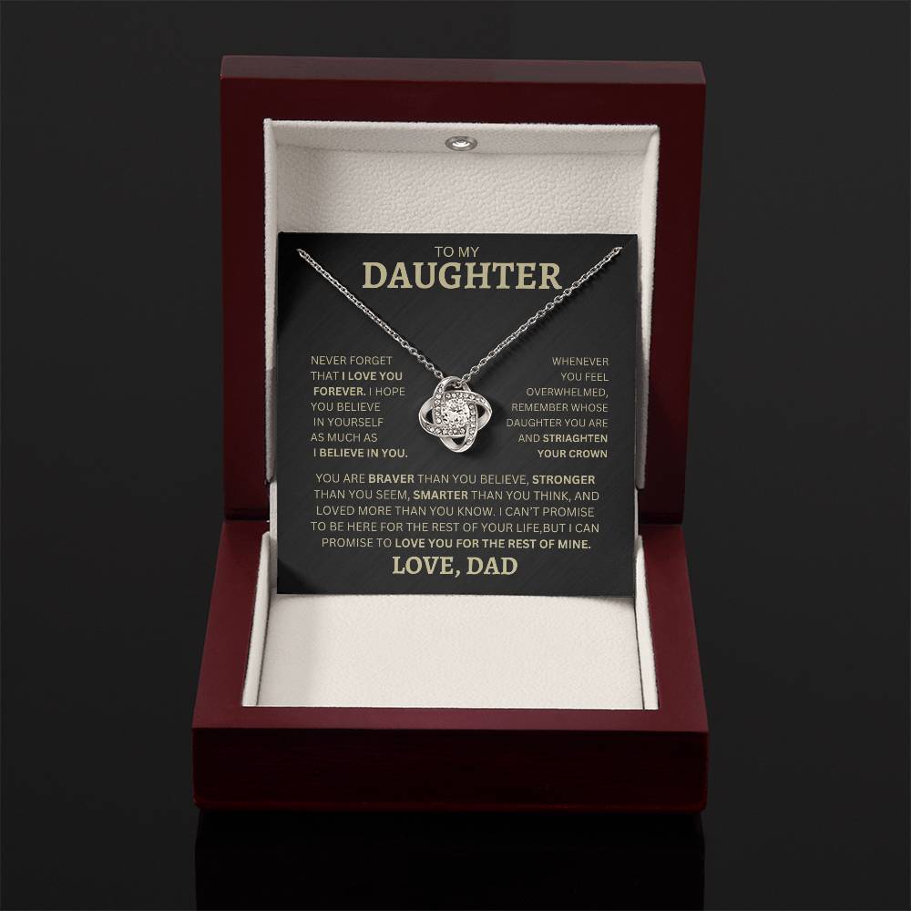 GIVE THE GIFT OF ELEGANCE WITH THIS BEAUTIFUL LOVE KNOT NECKLACE, EXCELLENT FOR GRADUATION, GOING OFF TO COLLAGE, BIRTHDAY, OR FOR ANY OCCASION!!