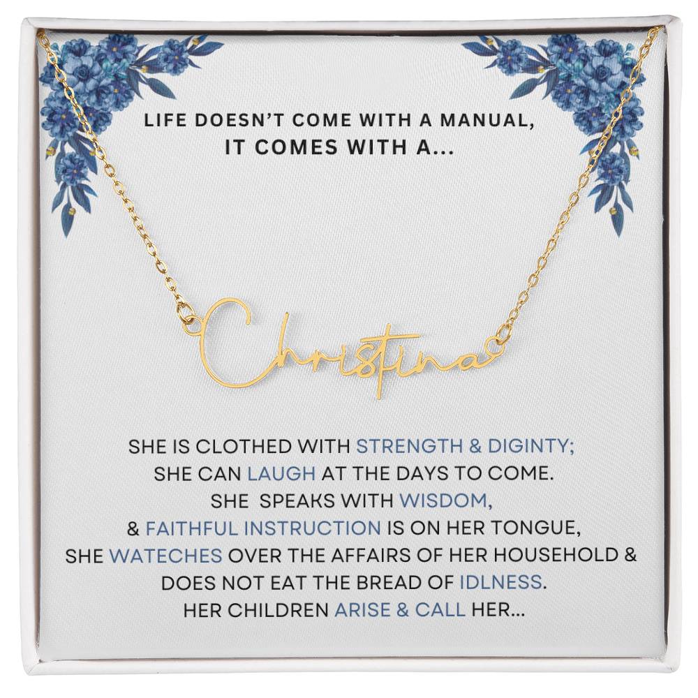 TELL YOUR MAMA YOU LOVE AND APPRICIATE HER THIS MOTHERS DAY WITH THIS BEAUTIFUL NAME NECKLACE, NEW MOM GITF, WIFE GRANDMOTHERS GIFT, BONUS MOM,