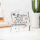 Engraved Acrylic Block Puzzle Sister Present - Cute Birthday Gifts from Sister, Paperweights Happy Birthday Sister Gift from Brother