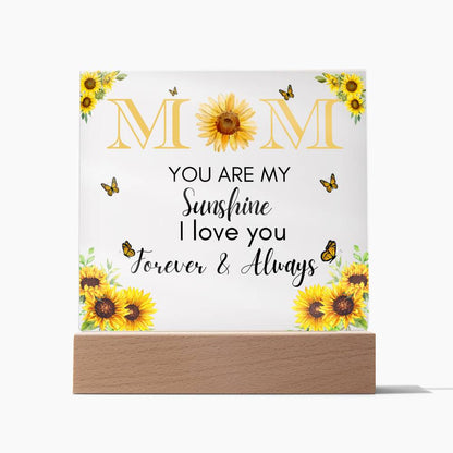 Acrylic Square Plaque Gift, Birthday Mother's Day Christmas Thanksgiving Gifts For Mom