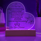 Gifts for Wife, Colorful LED Base I Love You Gifts for Her from Husband, Best Anniversary, Birthday, Romantic to My Wife acrylic Keepsakes Presents for Valentine's Day Christmas