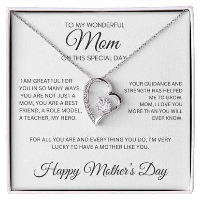 TO A SPEACAIL MOM, FOREVER LOVE NECKLACE, A PERFCET MOTHER'S DAY GIFT!!!!