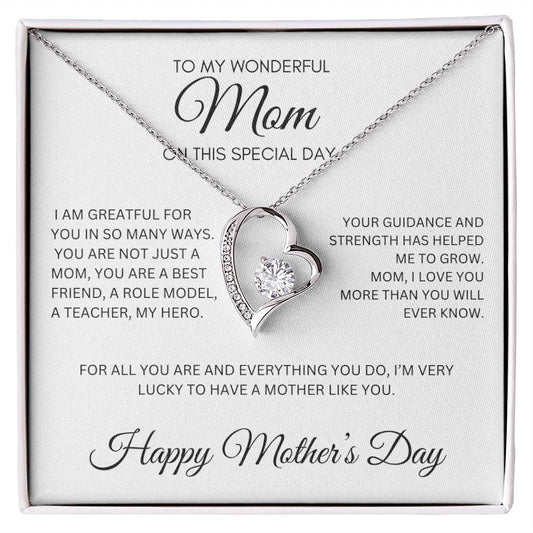 TO A SPEACAIL MOM, FOREVER LOVE NECKLACE, A PERFCET MOTHER'S DAY GIFT!!!!