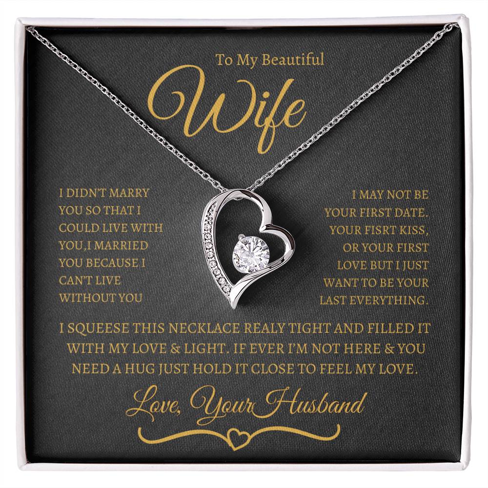 BEAUTIFUL  AND ELEGANT FOREVER LOVE NECKLACE FOR WIFE, SOULMATE, SPOUSE!!