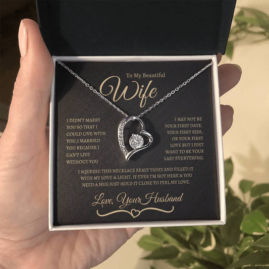 BEAUTIFUL AND ELEGANT FOREVER LOVE NECKLACE FOR WIFE, SOULMATE, SPOUSE!!