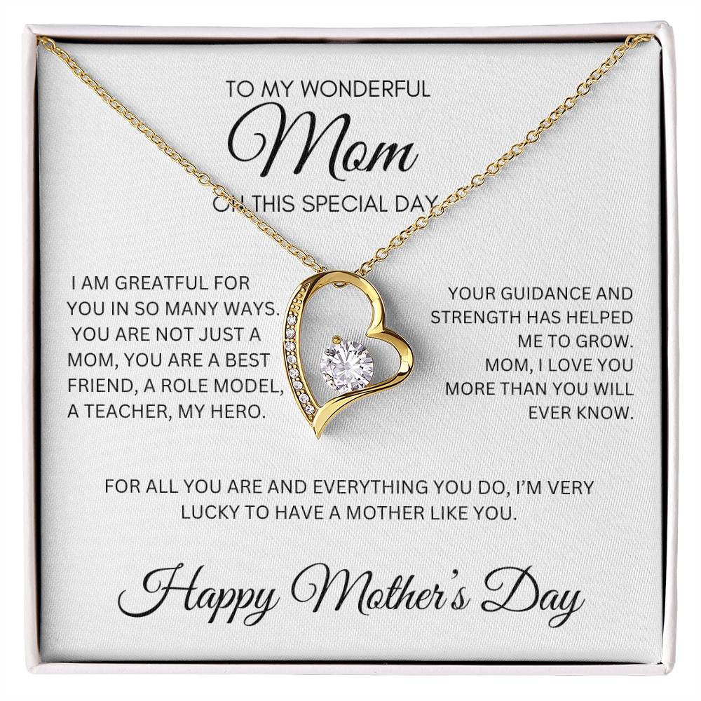 TO A SPEACAIL MOM, FOREVER LOVE NECKLACE, A PERFCET MOTHER'S DAY GIFT!!!!