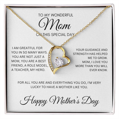 TO A SPEACAIL MOM, FOREVER LOVE NECKLACE, A PERFCET MOTHER'S DAY GIFT!!!!